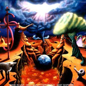 Vintage Blacklight Trippy Poster Art Hippie Room Decor UV Surreal Psychedelic